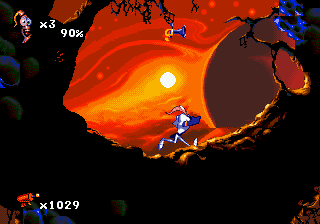 Скриншот игры Earthworm Jim 2